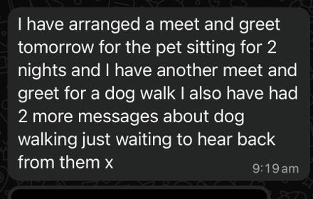 Message from a student