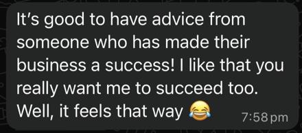 Message from a student