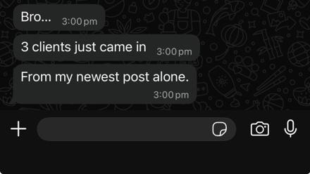 Message from a student