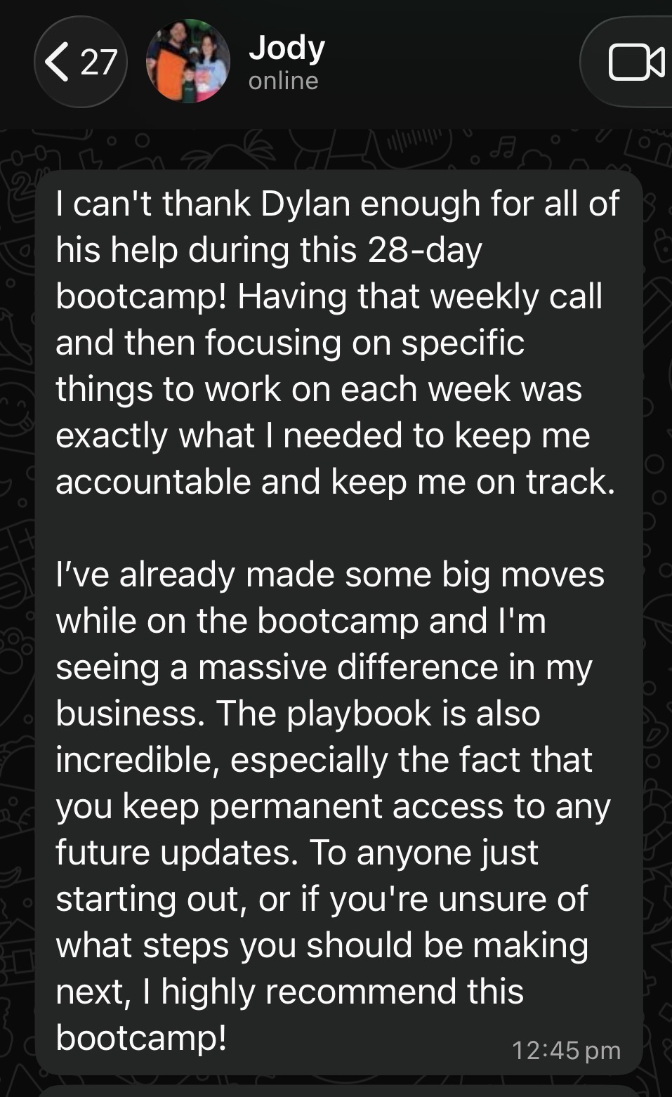 Client review